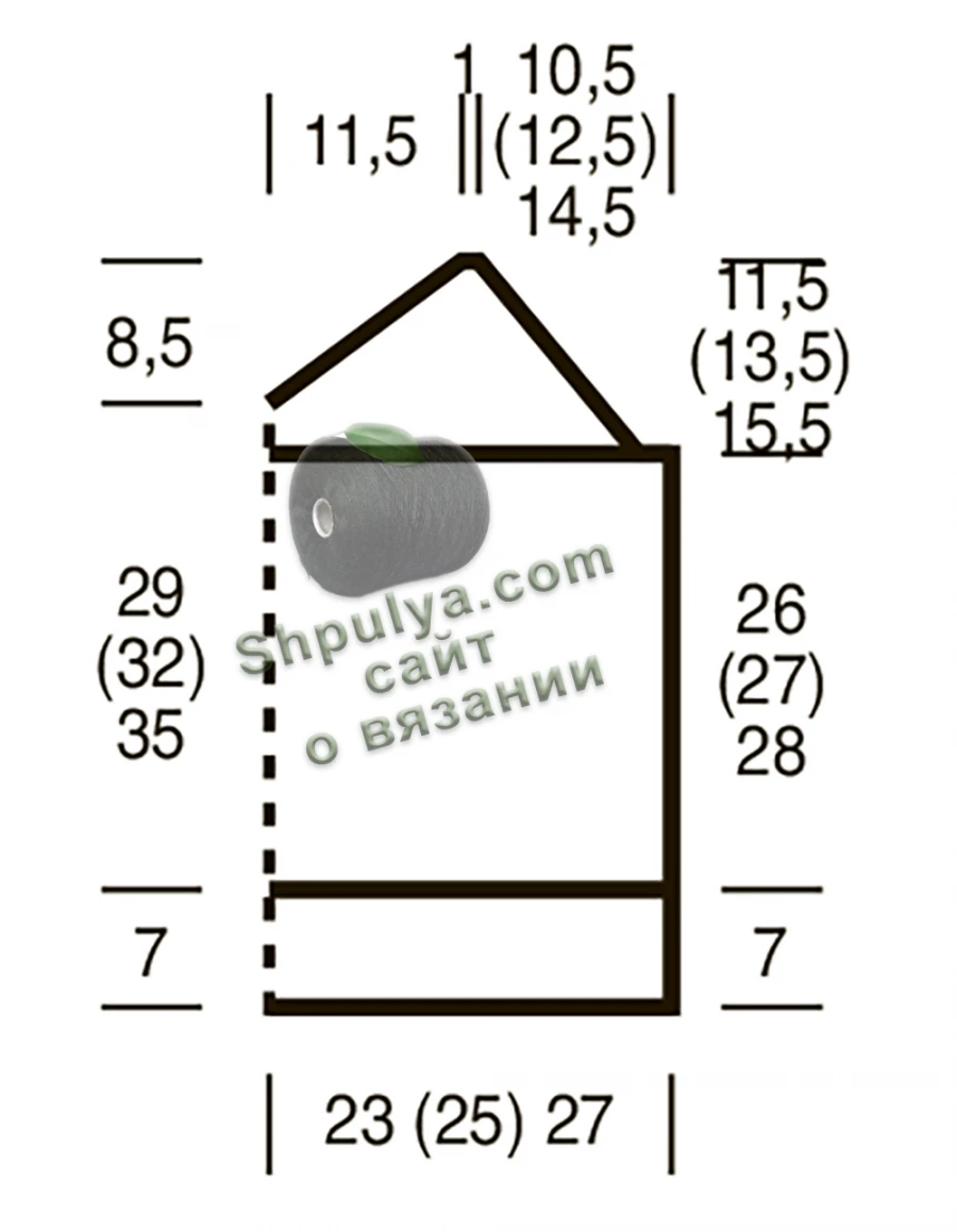 Выкройка вязаного топа